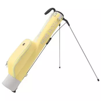 TECH SKIN Minimal Stand Half Bag Golf Club Case Lightweight with Hood and Pocket (Pastel Yellow)