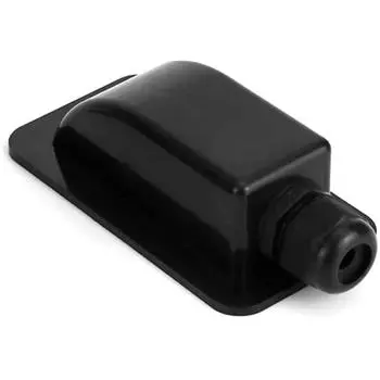 Tech Solar Roof Ducting 1-Way Black для автодомов, лодок и автоприцепов - водонепроницаемая кабельная направляющая для спутниковой системы солнечной системы и кондиционирования воздуха 14x7x5cm