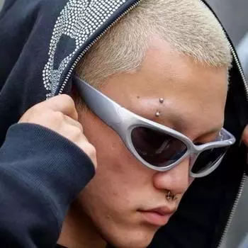 Tech Sunglasses Men S And Women S Sports Sunglasses Punk Goggles Toned Pilot Glasses