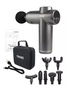 techez MINI Handigan V3 Pro Fascia Release 8 типов 6 часов непрерывной гарантии на один год [модель 2024 года] Пистолет, Насадки, Перезаряжаемый тип C, Использование,