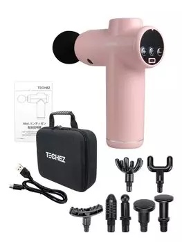 techez MINI Handigan V3 Pro Fascia Release 8 типов 6 часов непрерывной гарантии на один год [модель 2024 года] Пистолет, Насадки, Перезаряжаемый тип C, Использование,