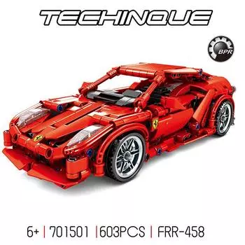 Technic Super Racing Car Racer Fit Technic F1 Спортивные автомобили Строительные блоки Кирпичи Детские игрушки Подарки 701504