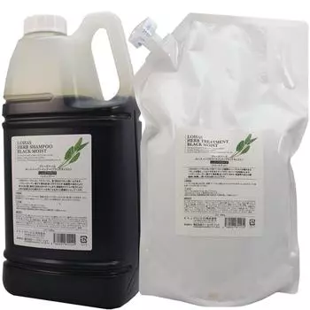 Techno Eight LOHAS Herbal Shampoo Black Moist 2000 мл Herbal Treatment Black Moist 2000 г Refill & (набор) [Без силикона]