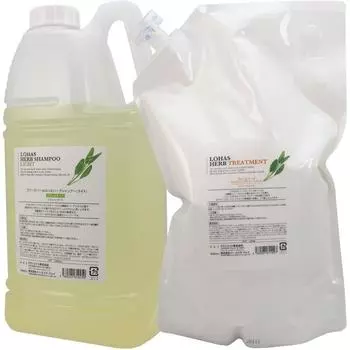 Techno Eight LOHAS Herbal Shampoo Light 2000 мл Herbal Treatment 2000 г Refill & (набор) [Без силикона]