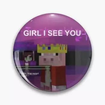 Technoblade Meme мягкая кнопка на булавке подарок милый металлический значок одежда забавная креативная женская брошь на лацкан ювелирные изделия шляпа любовник воротник