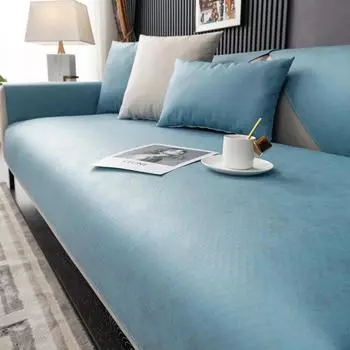 Технологический тканевый чехол для дивана, водонепроницаемый, против царапин для кошек, для собак, детей, коврик для дивана, нескользящий комбинированный чехол для дивана, украшение для дома 50x70cm 1pcs