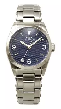 [Technos] 3-х ручные часы T9B89SN мужские серебряные