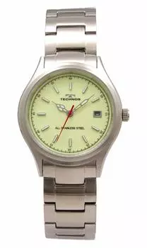 [Technos] 3-х стрелочные часы с датой T9656SM мужские серебристые