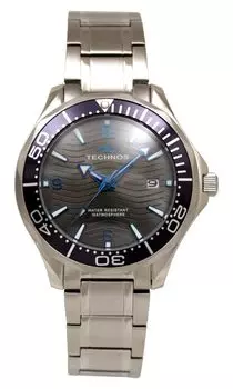 Technos T9B98NE Дата 3-стрелочника 10 АТМ Серебристый серебряный