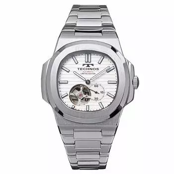 TECHNOS автоматические часы серебряные T9A62SS мужские
