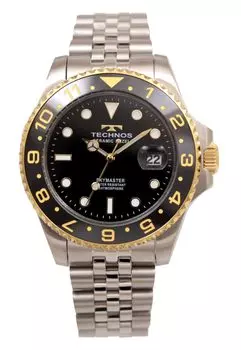 [Technos] Часы 10 ATM Водонепроницаемость Дата T9C11BG Мужские Серебряные