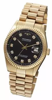 [Technos] Часы 5 ATM Водонепроницаемость T9604GB Черный Циферблат