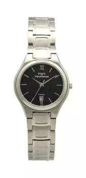 [Technos] Часы Date Titanium T9873IB женские серебристые