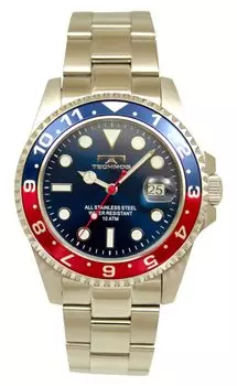 [Technos] Часы Date Watch 10 ATM Водонепроницаемость TSM419SN Мужские Серебряные серебряный