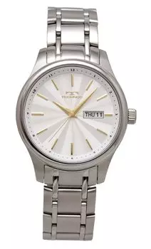 [Technos] Часы Day-Date T6B50SS мужские серебристые