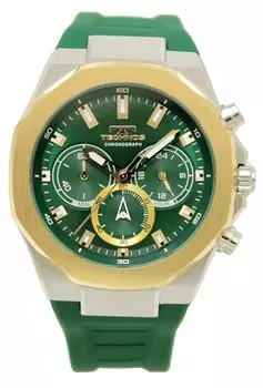 [Technos] Часы-хронограф 10 ATM Водонепроницаемость T8B85GM Мужские Зеленые