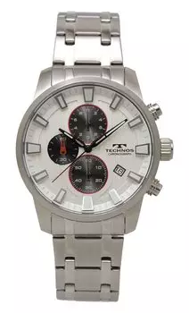 [Technos] Часы-хронограф T0B71SS мужские серебристые