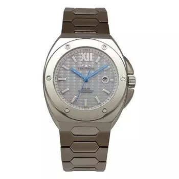 [Technos] часы солнечные дата T9C04SS мужские серебряные