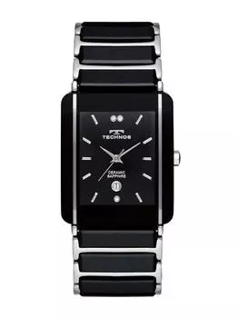 [Technos] Часы TECHNOS мужские из керамики и нержавеющей стали TSM903TB [Подлинный продукт]