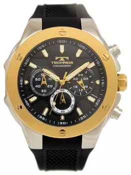 [Technos] Chronograph Watch T6C22GB Men s Black