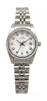 [Technos] Date Watch T6929SW Women s Silver