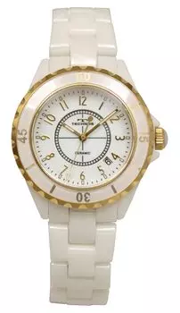 [Technos] Керамические часы с датой T9C06GW мужские белые белый