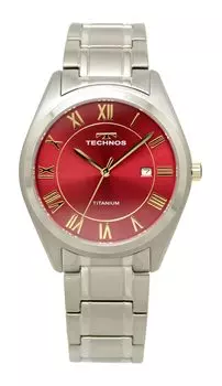 [Technos] Мужские серебряные часы Date Titanium T9B76IR