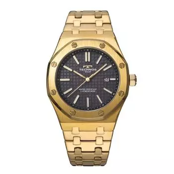 Technos Premium Analog Gold x Black Мужские часы T9B65GB