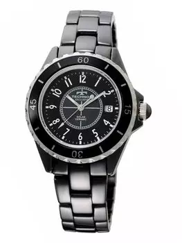 TECHNOS Solar Watch Solar Cell Watch Ceramic Black TE9002TB [TECHNOS] Мужские чёрный