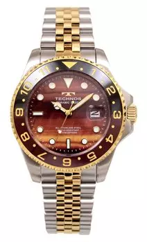 Technos T9C11TG Silver Water Resistant to 10 Date Display Men s Watch, ATM,