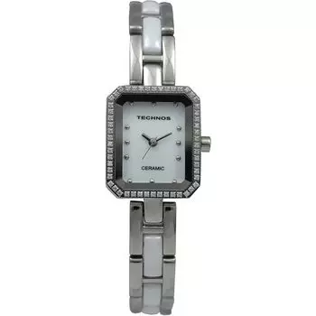 [Technos] watch 3 needles ceramic T9831TW silver