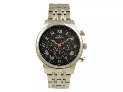 TECHNOS Watch Chronograph T6A13SB Мужские часы с серебристым корпусом из нержавеющей стали НОВЫЕ