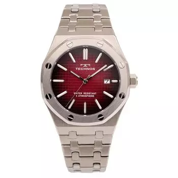 [Technos] watch date T9C07SR men s silver