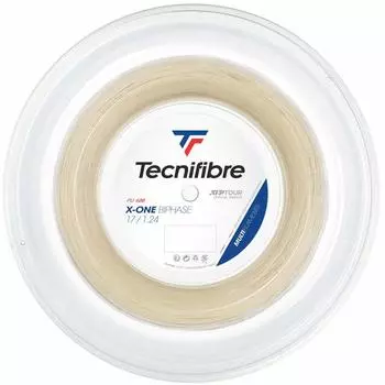 Tecnifibre BIPHASE 200M-X-ONE взрослая теннисная веревка, натуральная, 1,24/200 м
