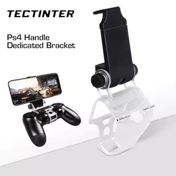 TECTINTER PS4 Controller Smart Phone Holder Phone Clamp Mount Stand Clip For PS4/ PS4 Slim/ PS4 Pro Controller Accessories