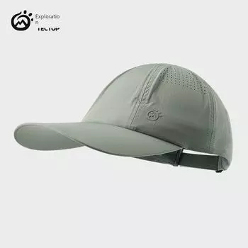 Tectop Outdoor Summer Sports Sun Protection Baseball Cap Men s and Women s Quick-Drying Breathable Sun-Proof Peaked Cap Hanging Cap Twilight Gray All yards