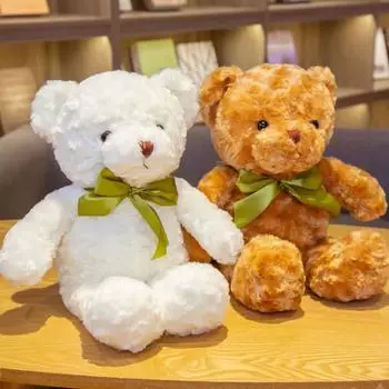 Teddy Bear Plush Toys Teddy Bear Plush Dolls Cute Dress Teddy Bear Plush Toys Birthday Gift Dolls Plush Toys Ragdolls Dolls белый