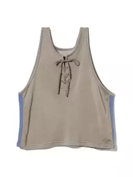 TEE Lace Up Tank Top GRAY FREE [BEAMS BOY] S/S Women s серый