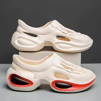 Teegager Man Пляжные шлепанцы Tenos Shoes Мужская обувь 2024 года Мужские низкие сандалии Мужские бренды Luxury Tennis Sharks Зимние красные 39 бежевый