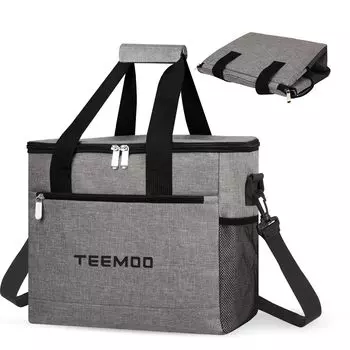 TEEMOO Cooler Box 18L Cooler Bag Большая вместимость Складная сумка-холодильник для хранения вещей Самая сильная изоляция холода Энергоизоляция Удержание холода Удержание тепла