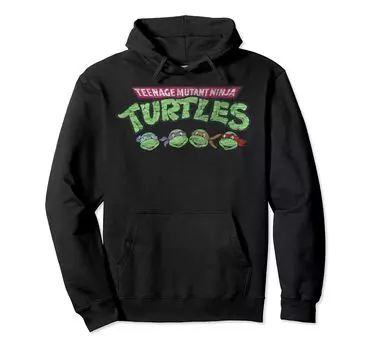 Teenage Mutant Ninja Turtles Classic Headshot Hoodie Hoodie чёрный