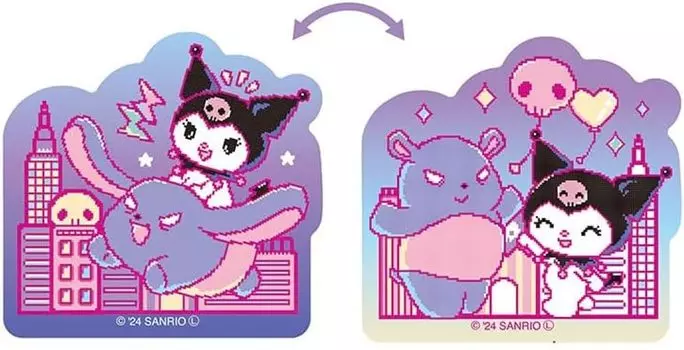 Tees Factory Acrylic Sticker Town Kuromi/Changing SR-5546447TW