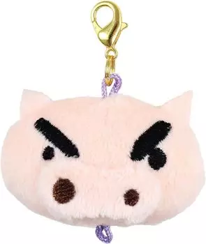Tees Factory Crayon Connect Mascot Charm Keychain Buri Buri Zaemon Approximately H50 x W70 x D40mm Shin-chan KS-5541881BU