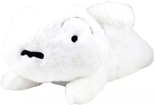 Factory Crayon Plush H135 x W170 x D360mm T s Shin-chan Toy, Knee-sitting Shiro, Size Approx. KS-5529185SI