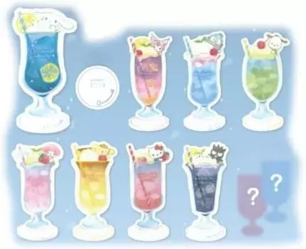 Tees Factory Kuji Sanrio Characters Secret Acrylic Stand Emotional Sky Drink Lottery Random SR-5547046ET
