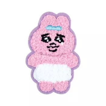 Tees Factory Panchu Rabbit Fluffy Embroidery Sticker Namida Whole Body H6 x W4 x D0.3cm OU-5541703NZ