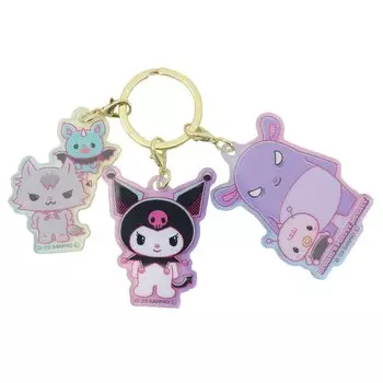 Tees Factory PRETTY JOURNEY 3 Charm Keychain Kuromi Friends H13 x KUROMI S W8.5cm SR-5541658NA
