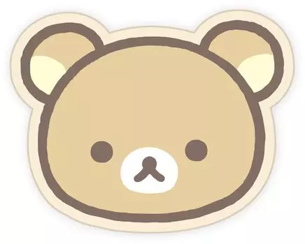 Tees Factory Rilakkuma Mamokomoko Embroidery Sticker Face RK-5546407FC