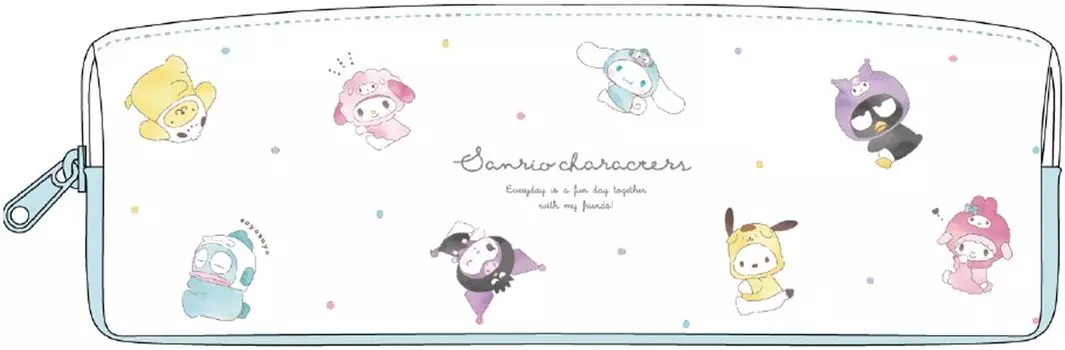 Tees Factory Sanrio Characters W Тонкий чехол для ручки на молнии В60 x Ш200 x Г50 мм Huggko/Flyer Приблизительно. SR-5543704HC
