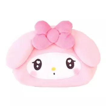 Tees Factory Sanrio Plush Shell Type Face Pouch My Melody SR-5544198MM